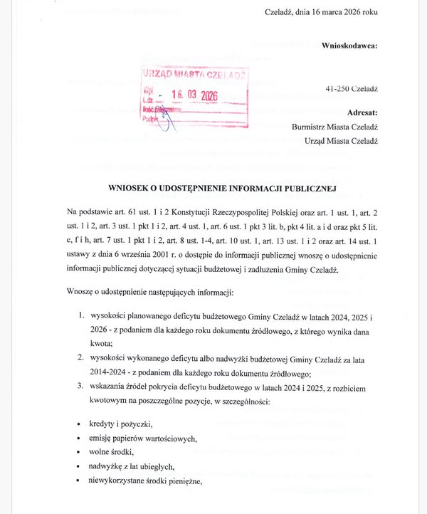 Finanse miasta pod lupą – pytamy urząd o konkrety 📄🏛️