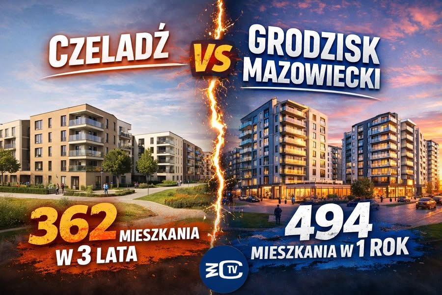 Czeladź z Hallera kontra Grodzisk Mazowiecki. Podobna skala miasta, zupełnie inna skala budowania