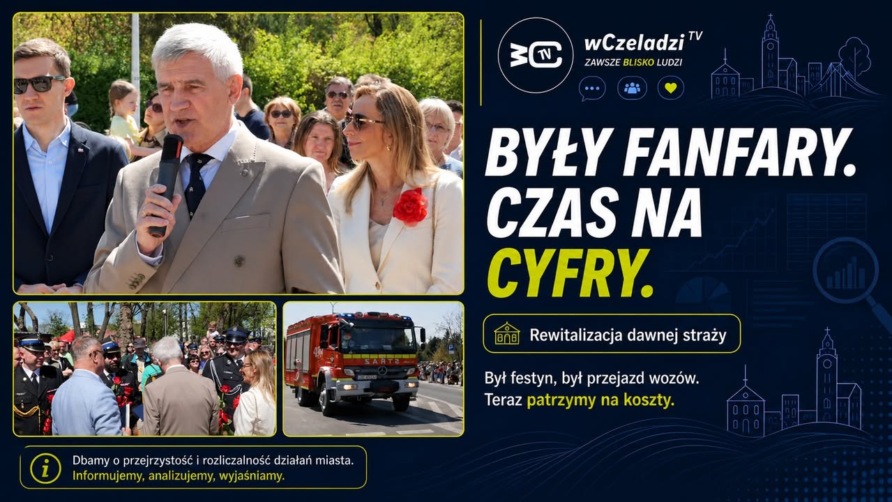 Były fanfary, był piknik strażacki, był przejazd wozów.