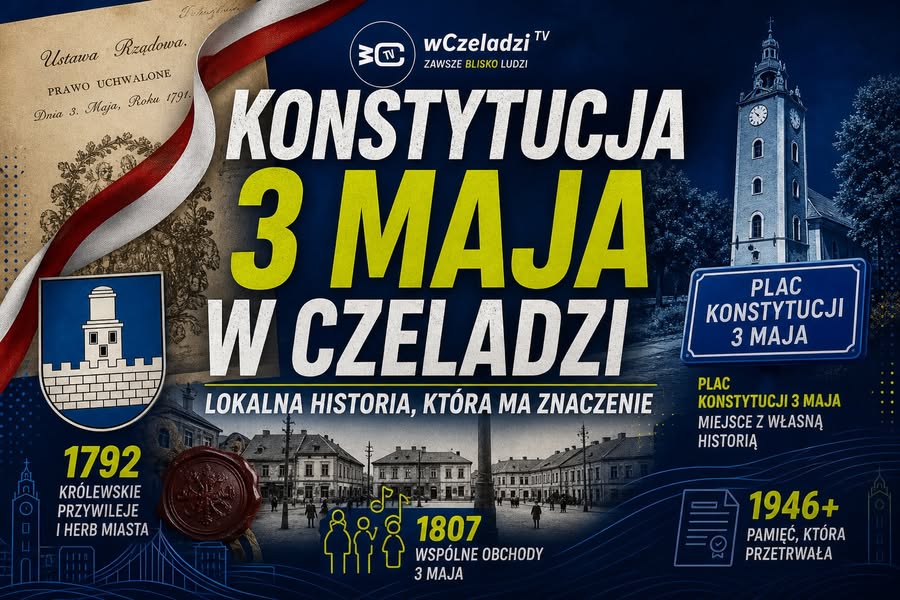 🇵🇱 Konstytucja 3 Maja w Czeladzi. To nie tylko ogólnopolskie święto – to także część naszej lokalnej historii
