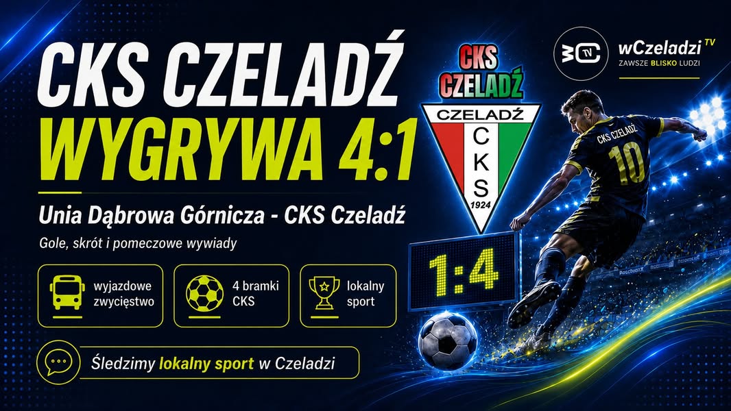 CKS Czeladź wraca z Dąbrowy Górniczej z konkretnym wynikiem.