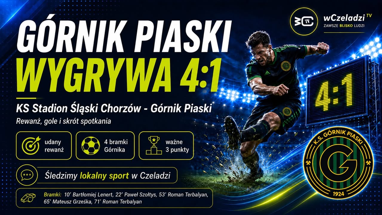 ⚽ Górnik Piaski z konkretnym rewanżem!