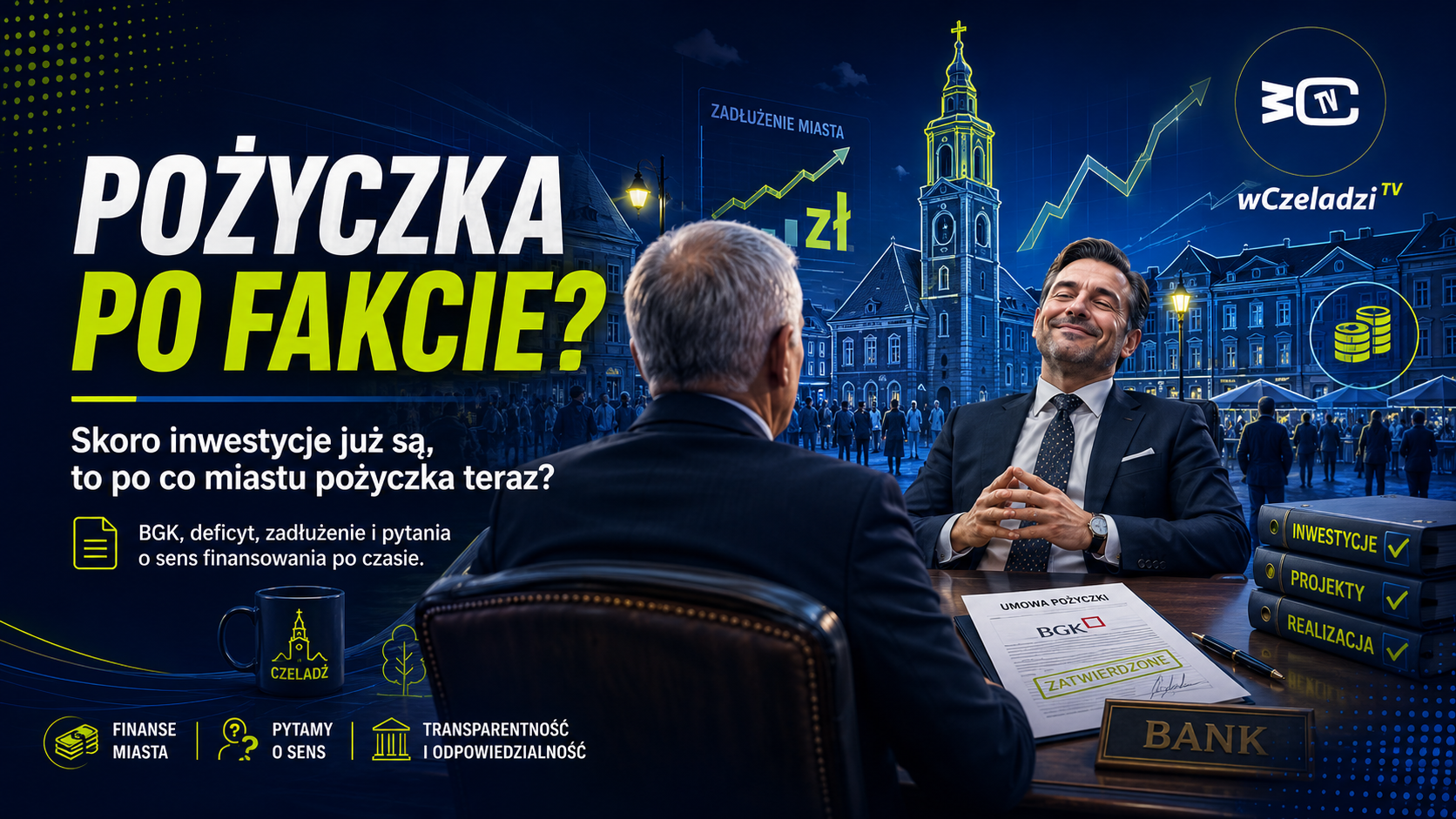 Pożyczka po fakcie? Czeladź bierze ponad 2,1 mln zł z BGK i będzie spłacać do 2046 roku