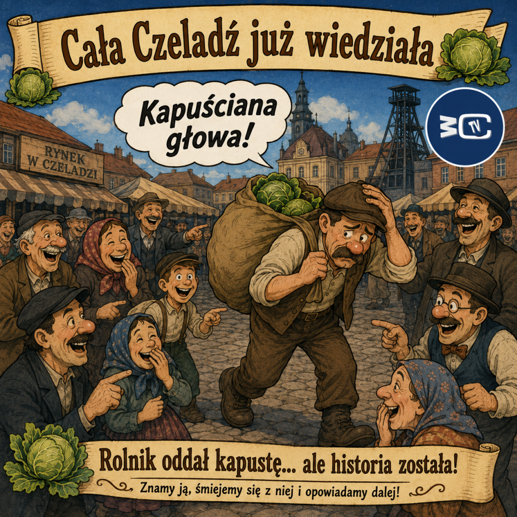 Ilustracja do historii o rolniku i czeladzkiej legendzie