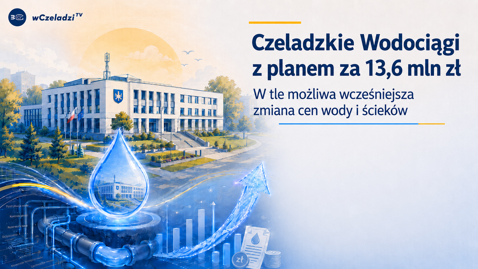 Czeladzkie Wodociągi z planem za 13,6 mln zł. W tle możliwa wcześniejsza zmiana cen wody i ścieków