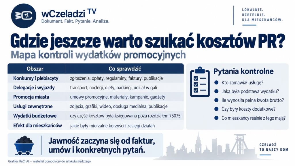 Mapa kontroli wydatków promocyjnych Czeladzi