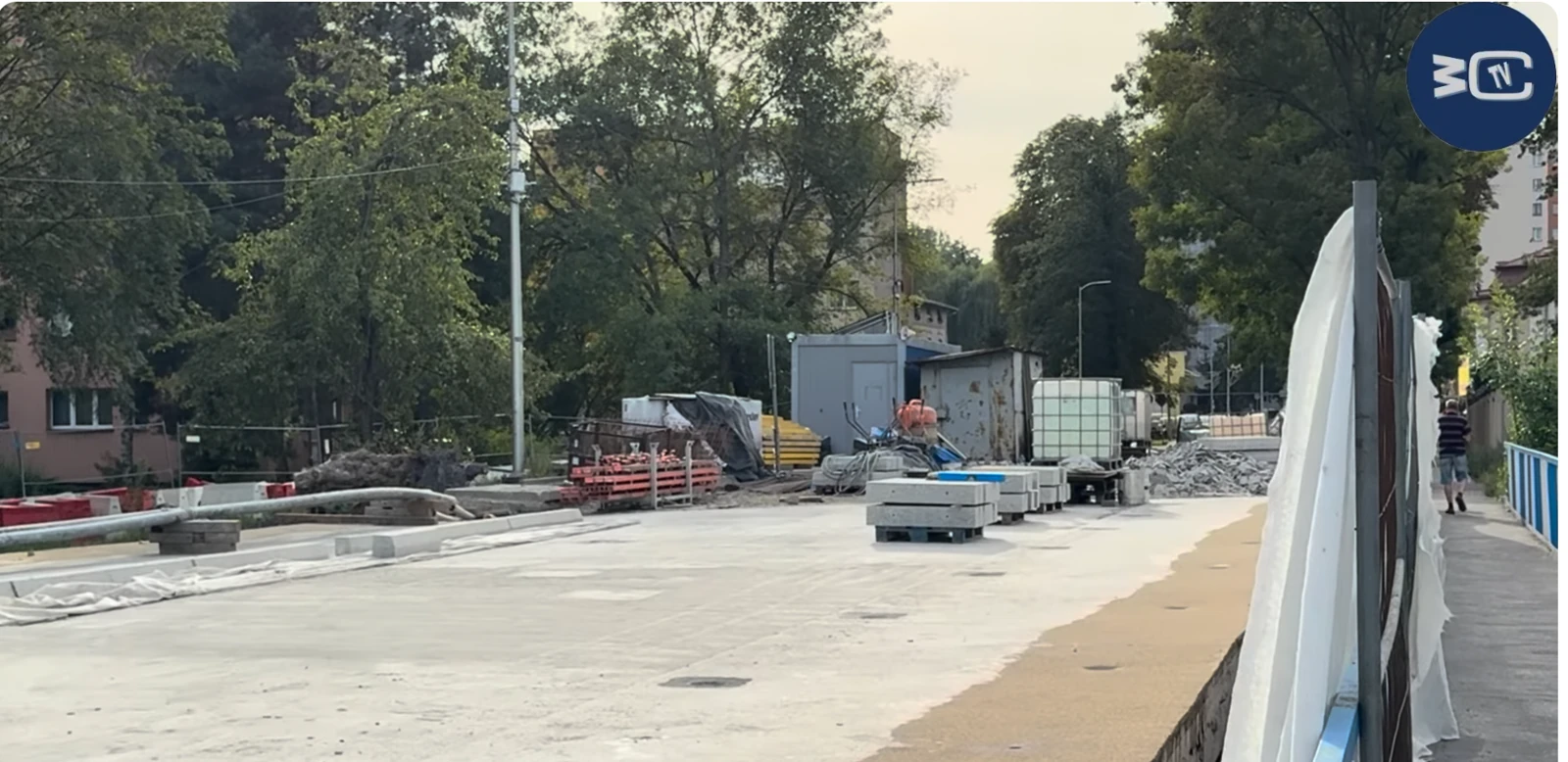Widok mostu z materiału W Czeladzi TV