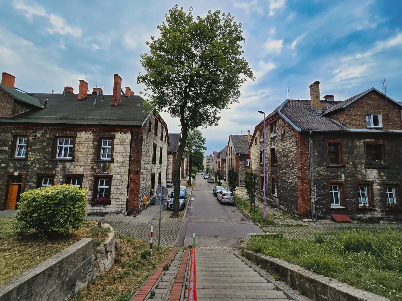 Zabudowa dzielnicy Piaski w Czeladzi